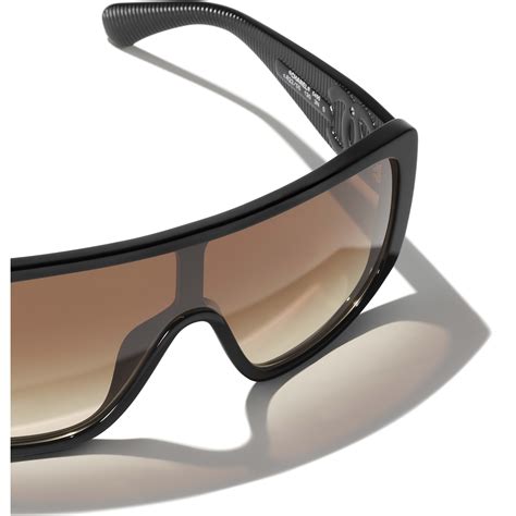 chanel black shield sunglasses|chanel sunglasses sale clearance.